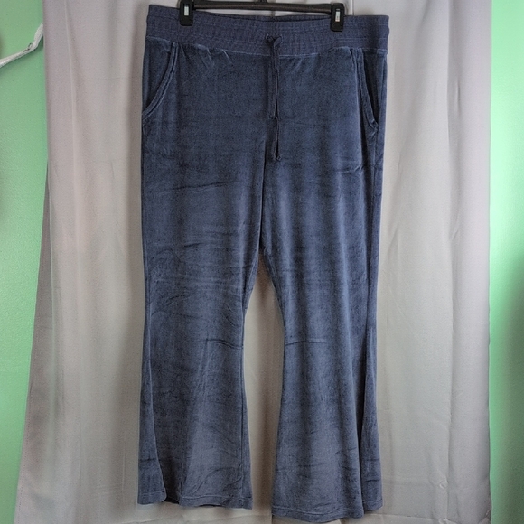 Aerie Blue Velour Pants - Picture 1 of 5